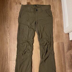 PrAna Women's Hiking Pants, Olive, 4 Short